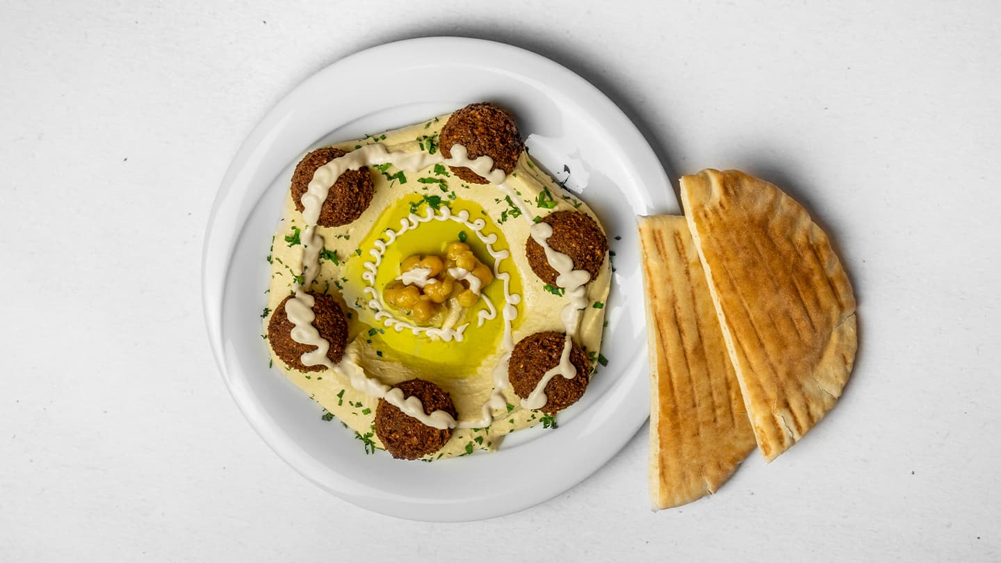 Hummus falafel-Hummus falafel